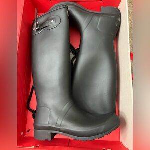 NWT Black Hunter Rain Boots size 10 Original Tour